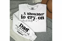 A Shoulder To Cry Sleeve SVG, Father's Day SVG Design Product Image 3