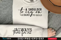 A Shoulder To Cry Sleeve SVG, Mother's Day SVG Design Product Image 1