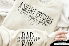 A Silent Presence Sleeve SVG, Father's Day SVG Design Product Image 3
