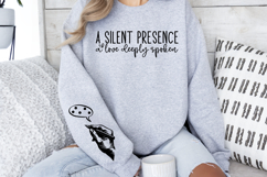 A silent presence a love deeply spoken Sleeve SVG Product Image 3