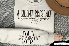 A Silent Presence Sleeve SVG, Father's Day SVG Design Product Image 1