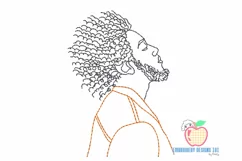 A Sketch Of The African Man Running Line Product Image 2