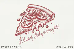 Italian Line Art Clipart | SVG & PNG |Mediterranean vibes Product Image 1