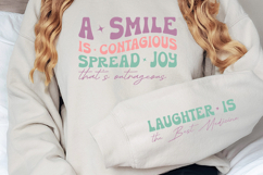 A smile is contagious spread joy that&#039;s outrageous Sleeve Product Image 2
