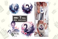 Black Swan Clipart Bundle Sublimation PNG Product Image 1