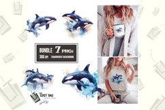 Killer Whale Clipart Wild Animals Bundle Sublimation PNG Product Image 1