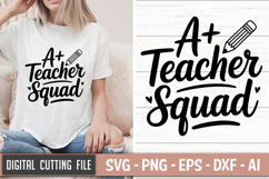 A Teacher Squad SVG File | Back to School SVG | Teacher Life Product Image 1
