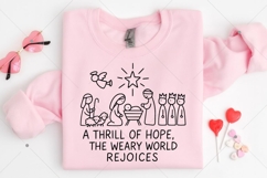 A Thrill of Hope Nativity SVG PNG, Christian Christmas SVG Product Image 1