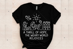 A Thrill of Hope Nativity SVG PNG, Christian Christmas SVG Product Image 6