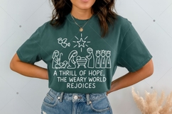 A Thrill of Hope Nativity SVG PNG, Christian Christmas SVG Product Image 9