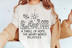 A Thrill of Hope Nativity SVG PNG, Christian Christmas SVG Product Image 4