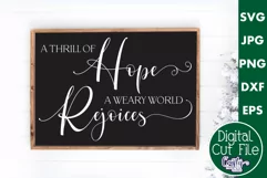 Oh Holy Night Christian Christmas Farmhouse Sign Svg Product Image 1