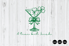 A Tini Bit Irish SVG, Irish Shamrock SVG, St Patrick's SVG Product Image 1