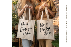 Canvas Tote Bag Mockup Shopping Bag White Natural Blank_10 Product Image 1