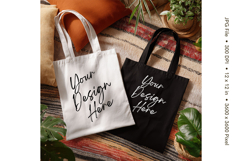 Canvas Tote Bag Mockup Shopping Bag White Natural Blank_101 Product Image 1