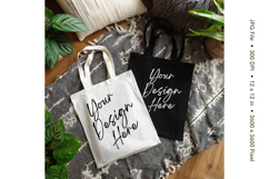 Canvas Tote Bag Mockup Shopping Bag White Natural Blank_102 Product Image 1