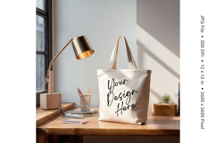 Canvas Tote Bag Mockup Shopping Bag White Natural Blank_110 Product Image 1