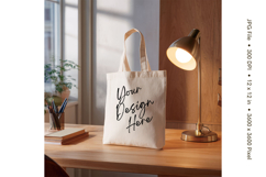 Canvas Tote Bag Mockup Shopping Bag White Natural Blank_111 Product Image 1