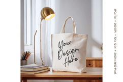 Canvas Tote Bag Mockup Shopping Bag White Natural Blank_112 Product Image 1