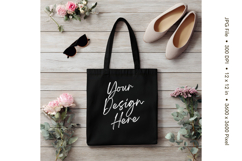 Canvas Tote Bag Mockup Shopping Bag White Natural Blank_115 Product Image 1