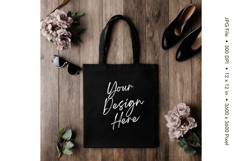 Canvas Tote Bag Mockup Shopping Bag White Natural Blank_116 Product Image 1