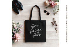 Canvas Tote Bag Mockup Shopping Bag White Natural Blank_117 Product Image 1
