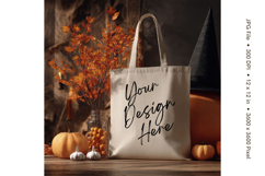 Canvas Tote Bag Mockup Shopping Bag White Natural Blank_119 Product Image 1