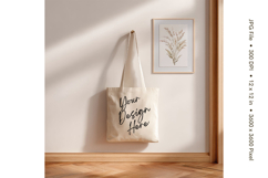 Canvas Tote Bag Mockup Shopping Bag White Natural Blank_125 Product Image 1