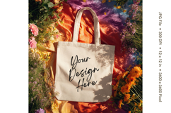 Canvas Tote Bag Mockup Shopping Bag White Natural Blank_126 Product Image 1