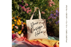 Canvas Tote Bag Mockup Shopping Bag White Natural Blank_128 Product Image 1