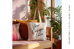 Canvas Tote Bag Mockup Shopping Bag White Natural Blank_31 Product Image 1