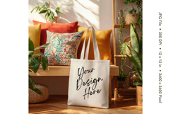 Canvas Tote Bag Mockup Shopping Bag White Natural Blank_32 Product Image 1
