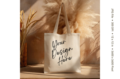 Canvas Tote Bag Mockup Shopping Bag White Natural Blank_39 Product Image 1