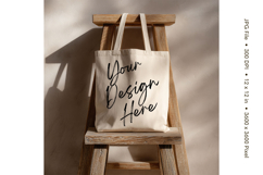 Canvas Tote Bag Mockup Shopping Bag White Natural Blank_45 Product Image 1