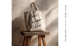 Canvas Tote Bag Mockup Shopping Bag White Natural Blank_46 Product Image 1