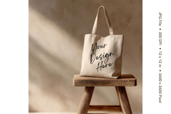 Canvas Tote Bag Mockup Shopping Bag White Natural Blank_47 Product Image 1