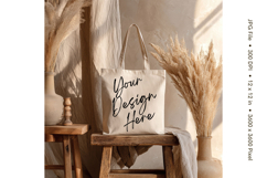 Canvas Tote Bag Mockup Shopping Bag White Natural Blank_51 Product Image 1