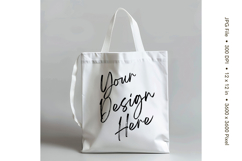 Canvas Tote Bag Mockup Shopping Bag White Natural Blank_72 Product Image 1