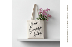 Canvas Tote Bag Mockup Shopping Bag White Natural Blank_77 Product Image 1