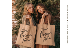 Canvas Tote Bag Mockup Shopping Bag White Natural Blank_9 Product Image 1