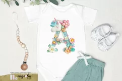 Unicorn |cute letter A clipart png Product Image 2