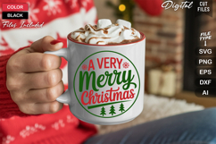 Farmhouse Christmas Sign SVG Bundle | Round Sign Holiday SVG Product Image 22