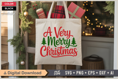 A Very Merry Christmas SVG | Christmas SVG | Holiday SVG Product Image 5