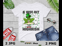 A Wee Bit Highrish Png, Funny 420 Weed Marijuana Png Product Image 3