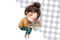 Whimsical Quirky Working Girl PNG Clipart Bundle Product Image 2
