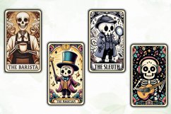 Whimsical Skeletal Tarot Card Clipart Product Image 5