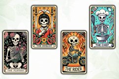Whimsical Skeletal Tarot Card Clipart Product Image 4
