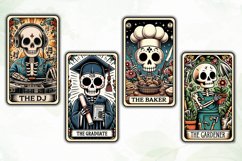 Whimsical Skeletal Tarot Card Clipart Product Image 3