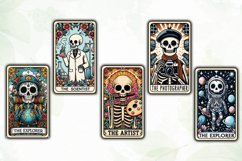 Whimsical Skeletal Tarot Card Clipart Product Image 2