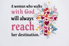 A Woman Who Walks with God Png Product Image 1